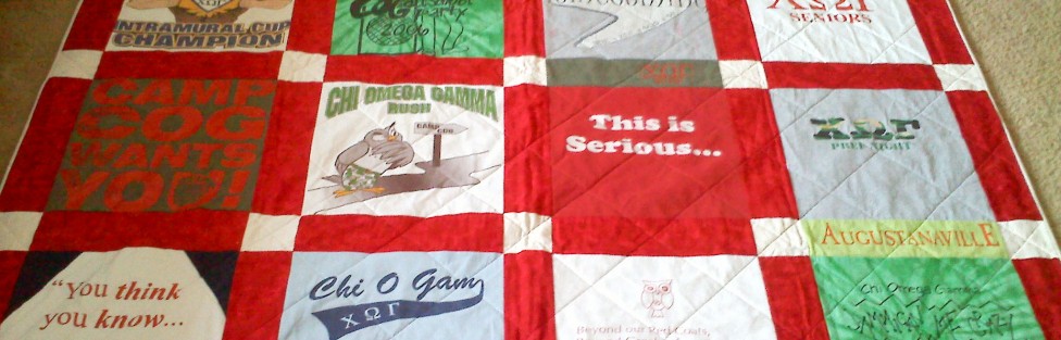 How to make a T-shirt quilt video tutorial