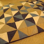 Pinwheel quilted dog bed