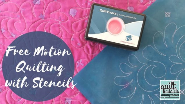 Christmas Lights Free Motion Quilting Stencil Tutorial! Quiltmas