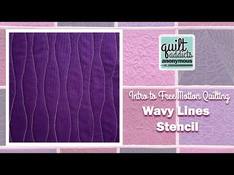 wavy line stencil